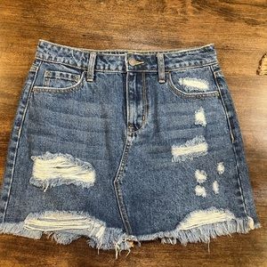 Cello Denim Miniskirt
